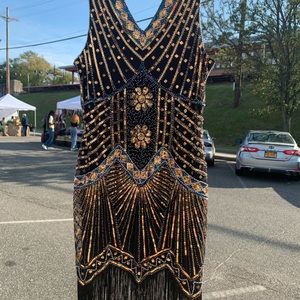 A sequin 1920’s style dress